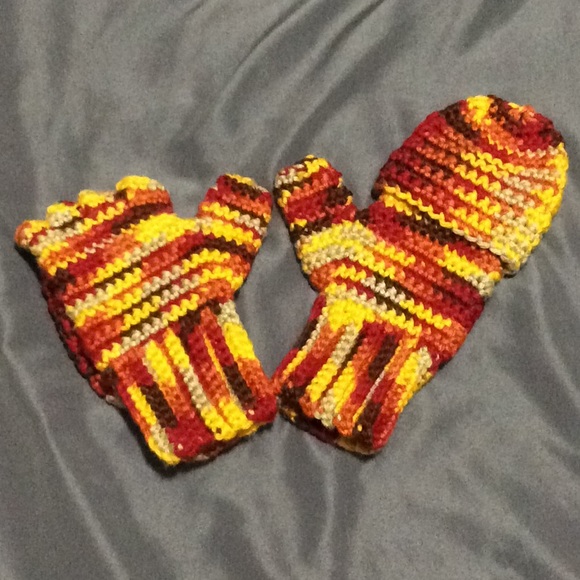 Hand Crafted Other - Small / child size fingerless gloves handmade!
